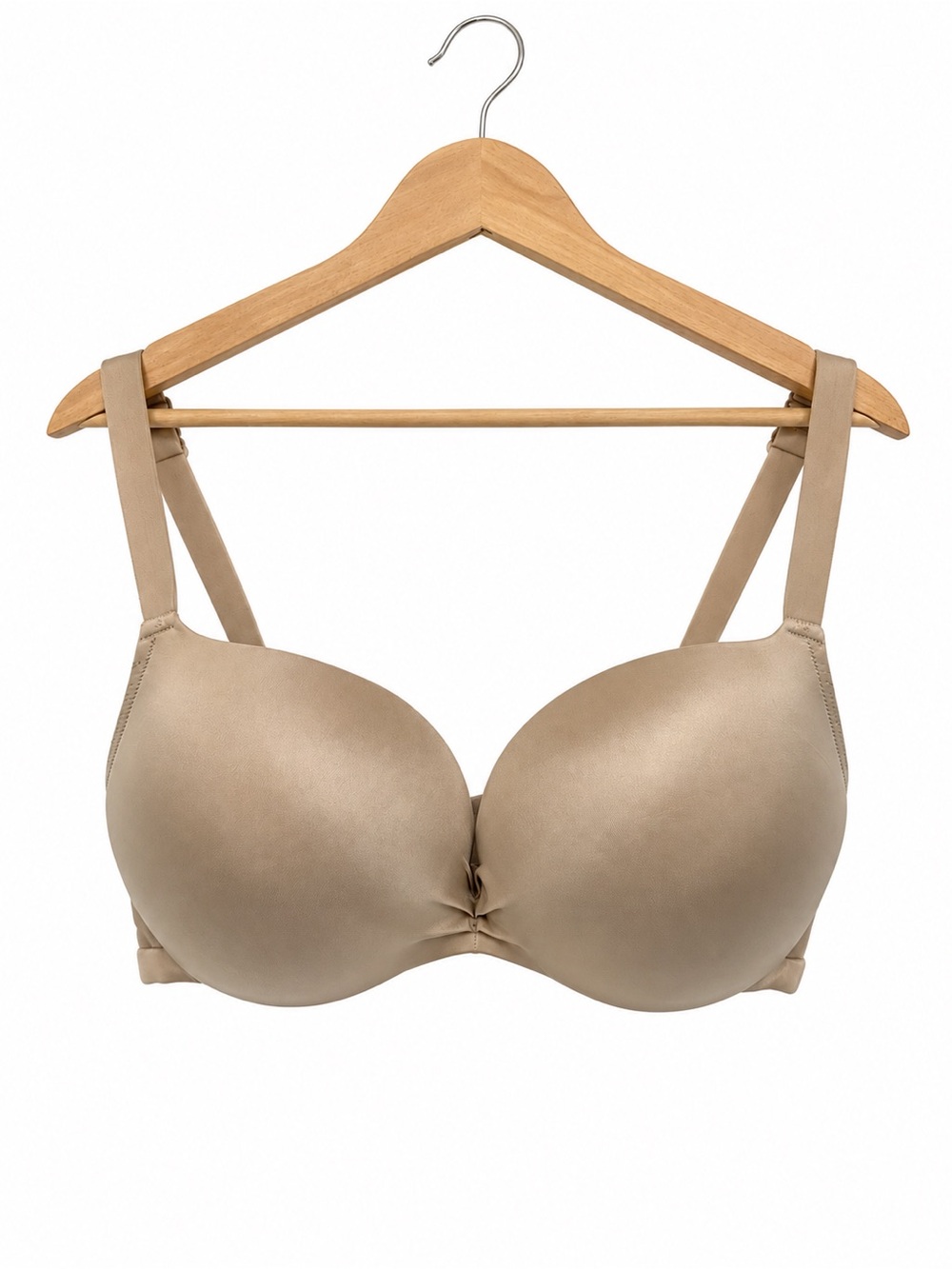 Cacique Nude Beige Smooth Underwire Pushup T-Shirt Bra Size 40DD